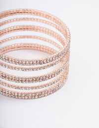 Rose Gold Layered Cupchain Wrist Cuff - link has visual effect only
