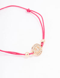 Diamante Smiley Face Toggle Bracelet - link has visual effect only