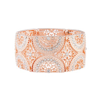 Rose Gold Filigree & Diamante Cuff - link has visual effect only