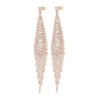 Rose Gold Chain Waterfall Earrings - link has visual effect only
