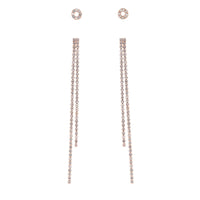 Diamante Stud & Drop Earring Two Pack - link has visual effect only