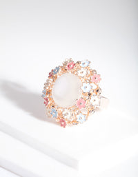 Multi Pastel Floral Ring - link has visual effect only