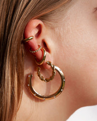 Gold Plated Hoop Earrings - link has visual effect only