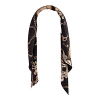 Black Gold Square Gold Chain Bandana Hair Scarf - link has visual effect only
