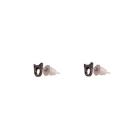 Black Little Cat Head Stud Earrings - link has visual effect only