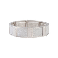 Silver Glitter Square Bracelet - link has visual effect only