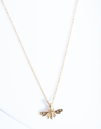 Gold Plated Sterling Silver Bee Necklace - link has visual effect only