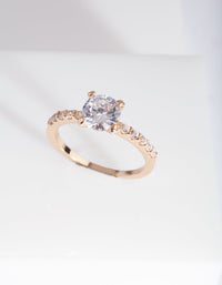Gold Classic Engagement Style Ring - link has visual effect only