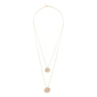 Gold Double Row Coin Charm Necklace - link has visual effect only