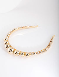 Gold Graduated Ball Headband - link has visual effect only