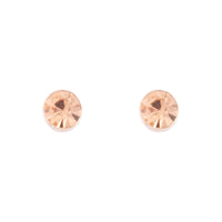 Rose Gold Silk Diamante Stud Earrings - link has visual effect only